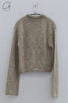 SWAYING 24 Autumn and Winter Thick Lapel Cardigan SW-SW24AW1T70-MH Beige Gray
